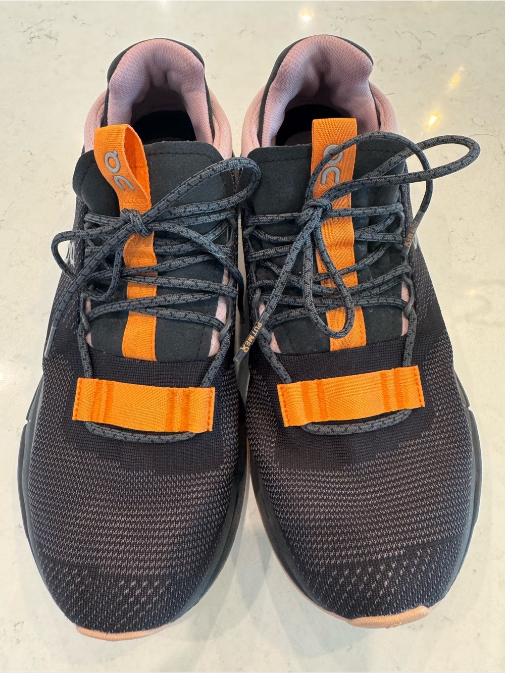 On Running Women's Black & Orange Athletic Sneakers